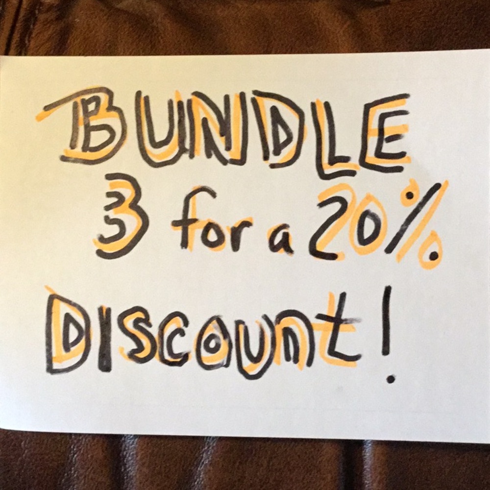 Bundle 3 items for 20% discount